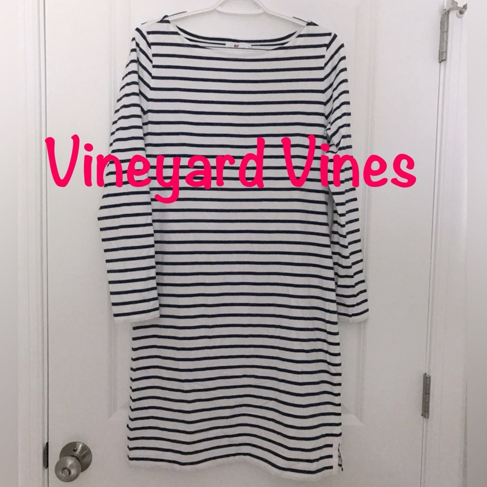 VINEYARD VINES Cotton Striped Knit Dress